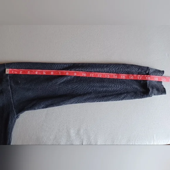 3 For $15 /Wild Fable Dark Gray, Black Long Sleeve Sweatshirt Dress with Pockets - Picture 9 of 9